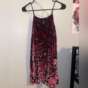 Aqua Floral Dress